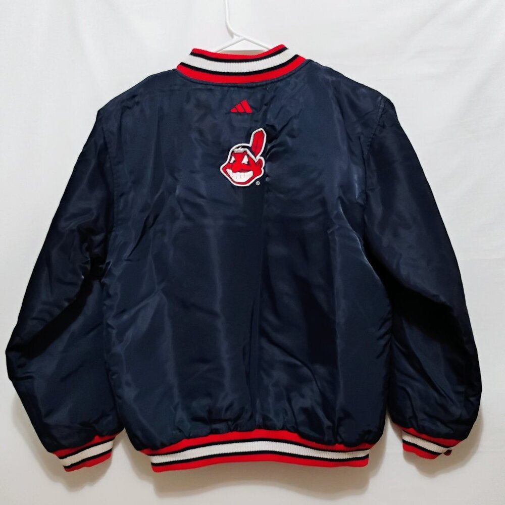 Vintage ADIDAS Cleveland Indians Jacket Chief Wahoo Youth M 10/12 - Picture 2 of 9